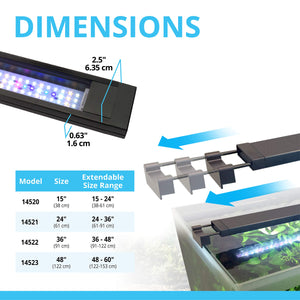 Fluval Plant 3.0 LED Planted Aquarium Lighting, 46 Watts, 36-46 Inches