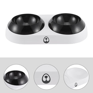 Plastic Pet Bowl, Water And Food, Two Bowls, Non-slip And Leak-proof Food Design