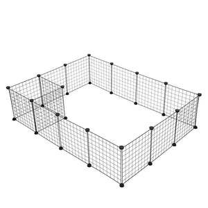 Metal Pet Playpen Dog Kennel Pets Fence Exercise Cage 16 Panels US Stock