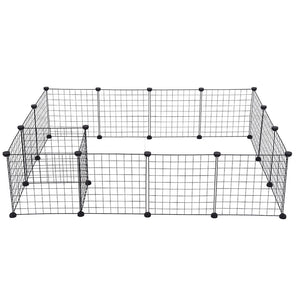 Metal Pet Playpen Dog Kennel Pets Fence Exercise Cage 16 Panels US Stock